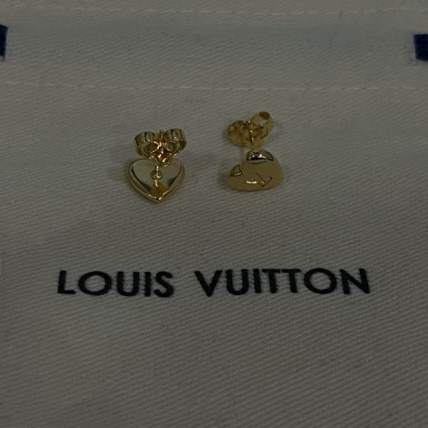 18K Louis Heart Earrings - 图片 2