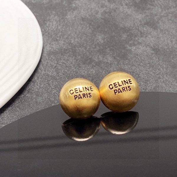 18K CE Round Earrings - 图片 5