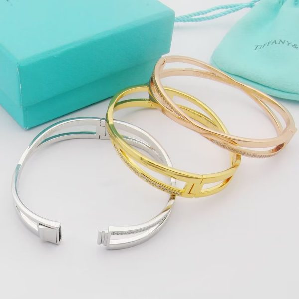 18K T Atlas x Narrow Hinged Bangle Bracelet - 图片 9