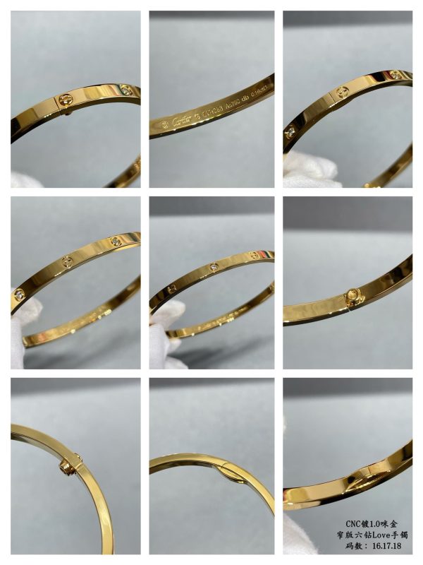 18K Love Ten Diamonds Small Bracelet - 图片 11