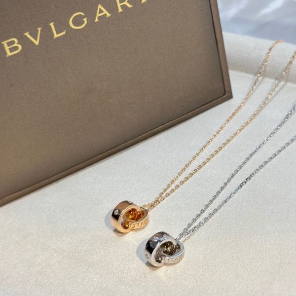 18K BV Two Rings Necklace - 图片 6