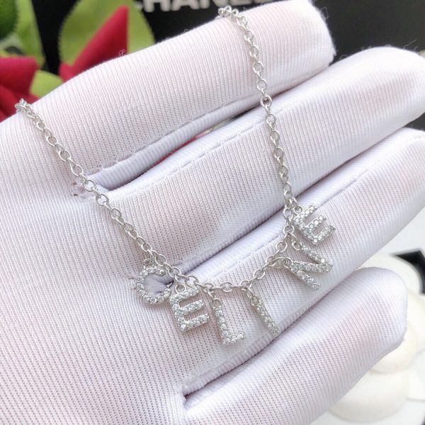 18K CE Script Necklace - 图片 6