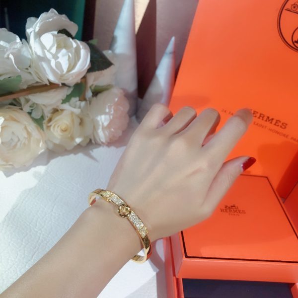 18K Collier De Chien Diamond H Bracelet - 图片 4