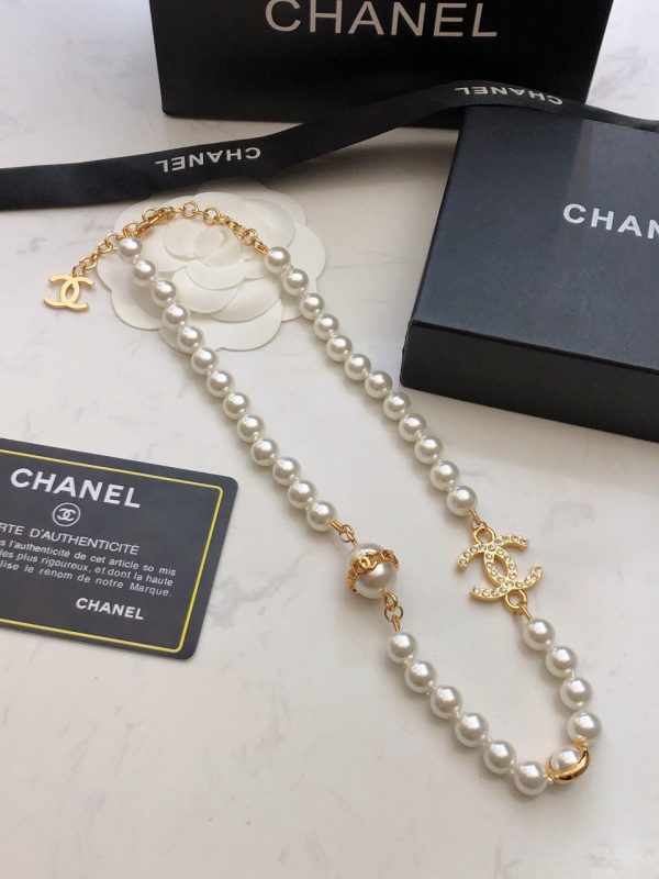 18K CC Pearl Chain Necklace - 图片 6