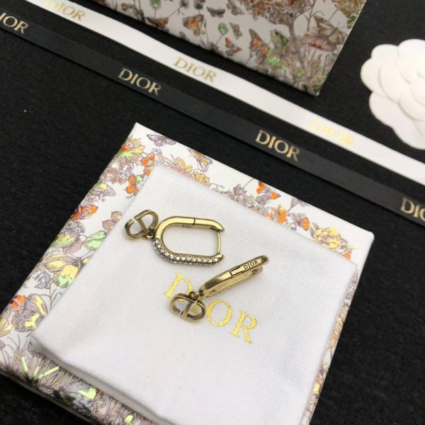 18K CD Diamond Earrings - 图片 6