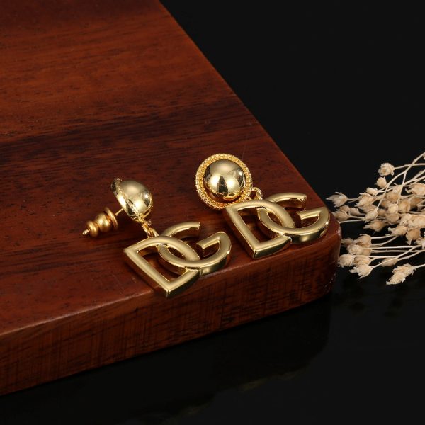 18K DG Gold Earrings - 图片 4