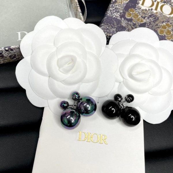 18K CD Black Tribales Earrings - 图片 6