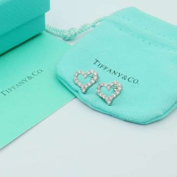 18K T Heart Diamonds Earrings - 图片 10