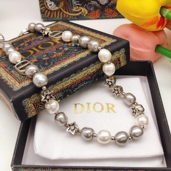 18K CC Pearls And Stars Necklace - 图片 3
