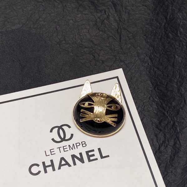 18K CC Cat Brooch - 图片 6