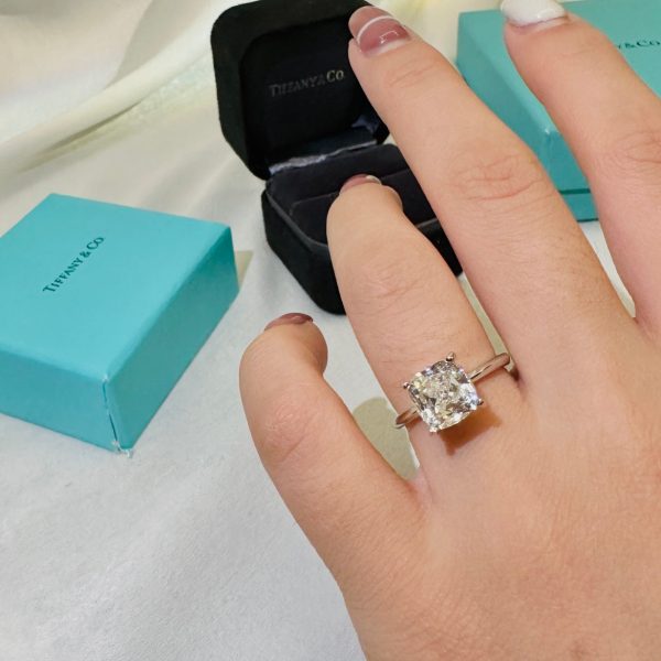 18K T True Engagement Ring - 图片 4