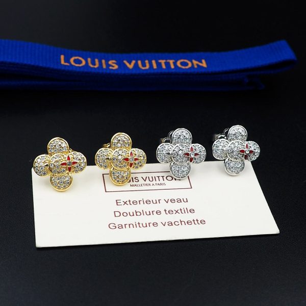 18k Louis Vivienne Diamond Earrings - 图片 11