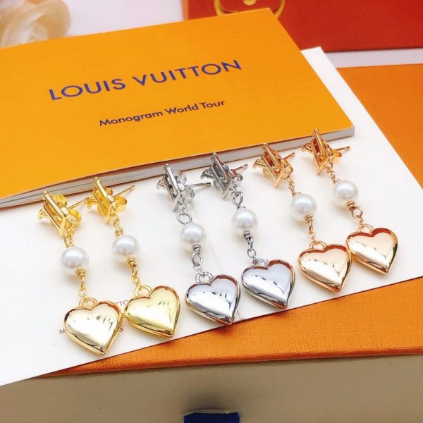 18K Louis Heart Earrings - 图片 3