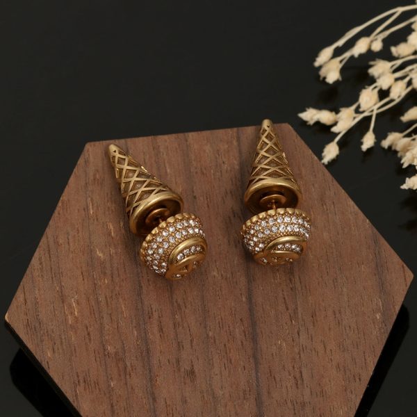 18K Double G Vintage Earrings - 图片 6