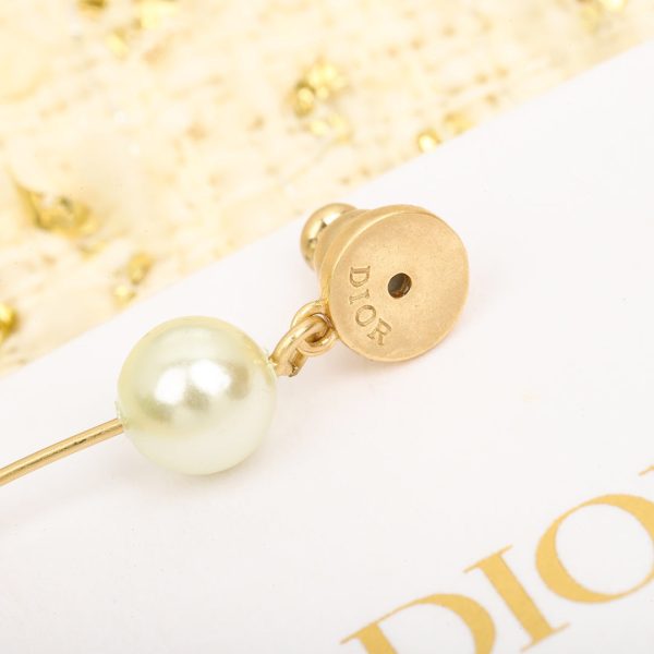 18K CD Pearl Pendant Earrings - 图片 8