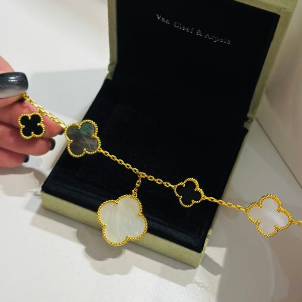 18K Magic Alhambra Five Motifs Clover Bracelet - 图片 7