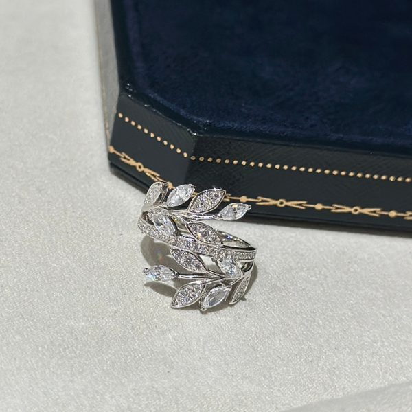 18K T Victoria Diamond Vine Bypass Ring - 图片 6