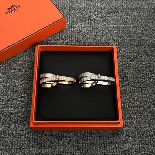 18K Kelly Gavroche Double H Ring - 图片 9