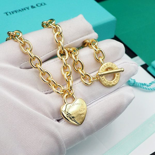 18K T Tag Chain Necklace - 图片 4