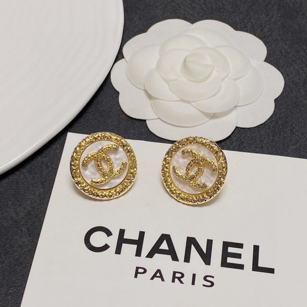 18K CC Crystal Earrings - 图片 7