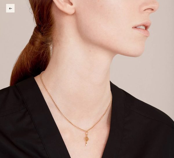 18K Gambade Pendant H Necklace - 图片 5