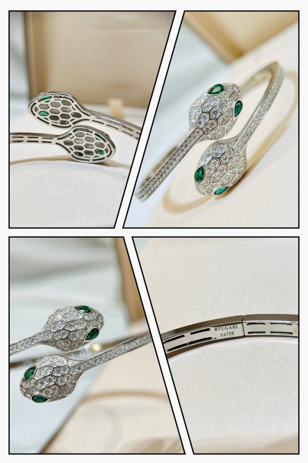 18K BV Serpenti Pave Diamond Bracelet - Image 7