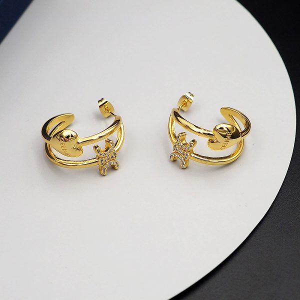 18K Triomphe Heart Earrings - Image 6
