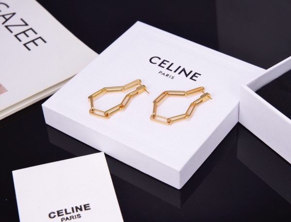 18K Triomphe Chain Earrings - Image 8