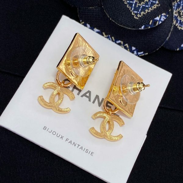 18K CC Lion Sharp Earrings - 图片 6