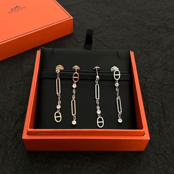 18K Chaine D'ancre Chaos H Earrings - 图片 7