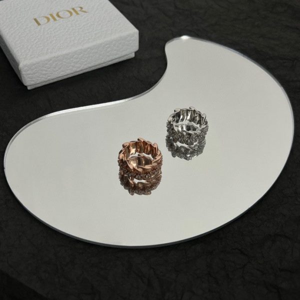 18K CD Archi Bar en Corolle Bague Ring - 图片 8