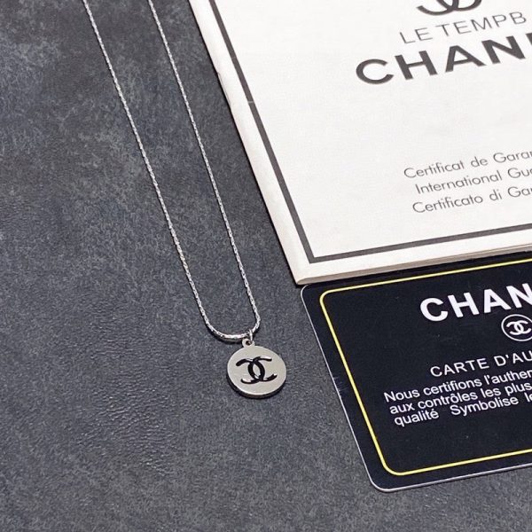 18K CC Round Logo Necklace - 图片 7