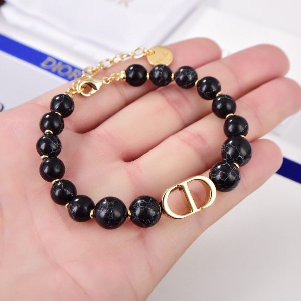 18K CD 30 Montaigne Black Pearls Bracelet - Image 4
