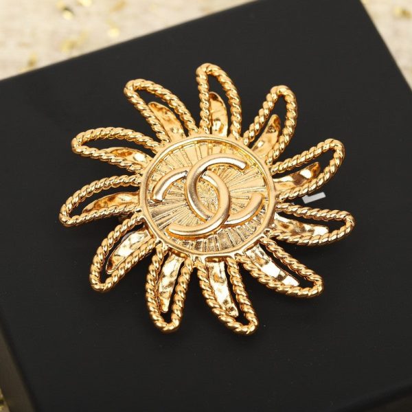 18K CC Sunflower Brooch - 图片 9