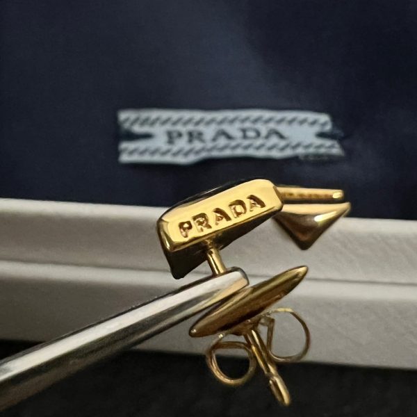 18K Pra Triangle Earrings - 图片 7