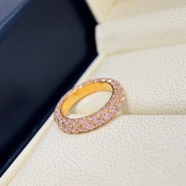 18K T Pink Crystal Ring - 图片 7