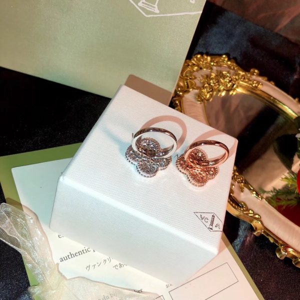 18K Magic Alhambra Diamond Ring - 图片 6