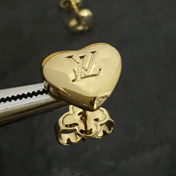 18K Louis Heart Earrings - 图片 3