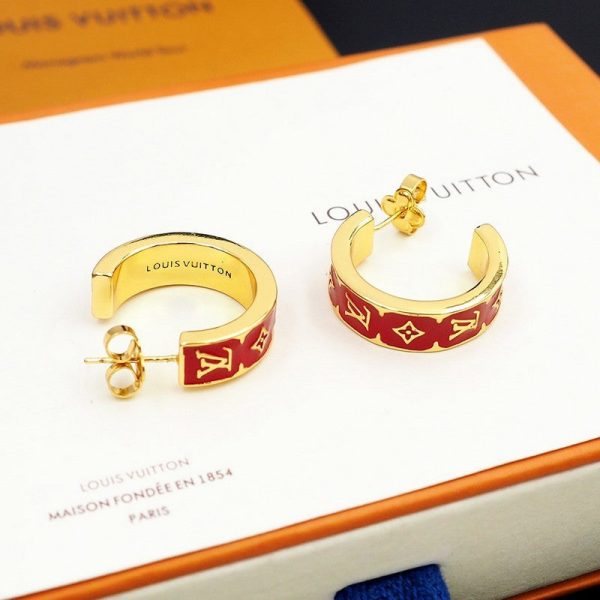 18K Louis Nanogram Enamel Earrings - 图片 19