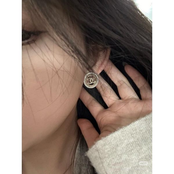 18K CC Classic Diamond Earrings - 图片 6