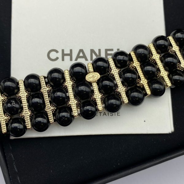 18K CC Strass Choker Necklace - 图片 4