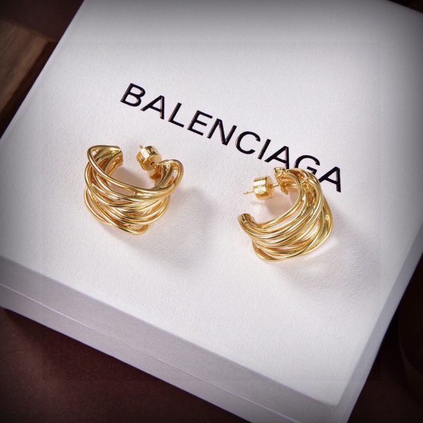 18K BB Gold Earrings - Image 5