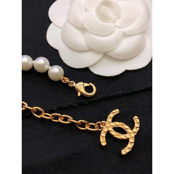 18K CC Pearl Bag Pendant Necklace - 图片 9
