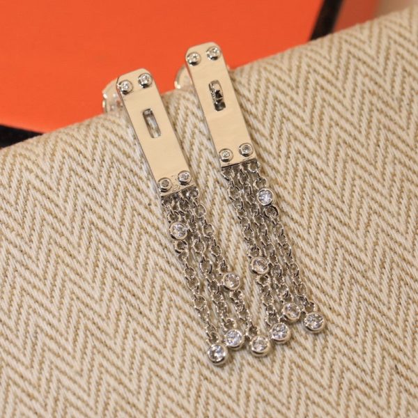 18K Her Diamond Kelly Gavroche Earrings - 图片 3