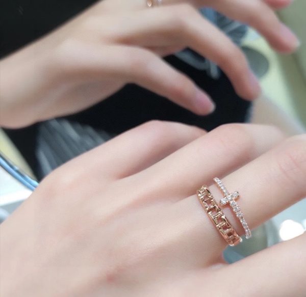 18K T Diamond Wire Ring - 图片 9