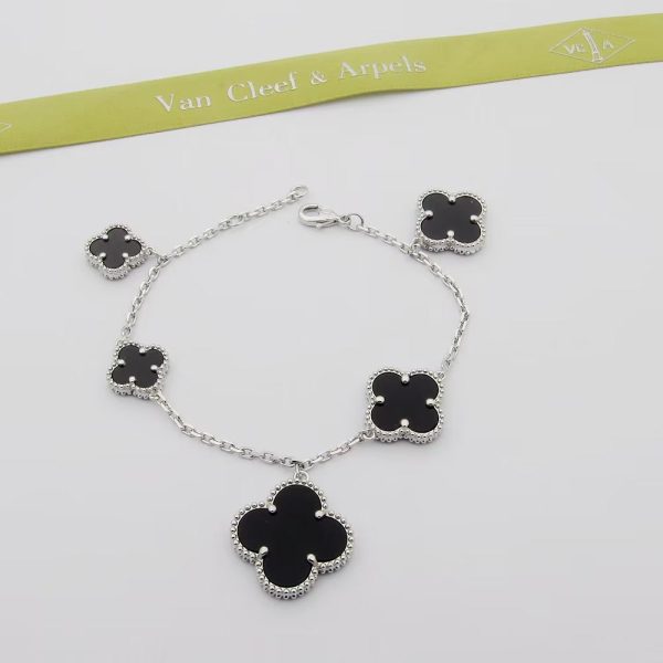 18K Magic Alhambra Five Black Motifs Bracelet - 图片 2