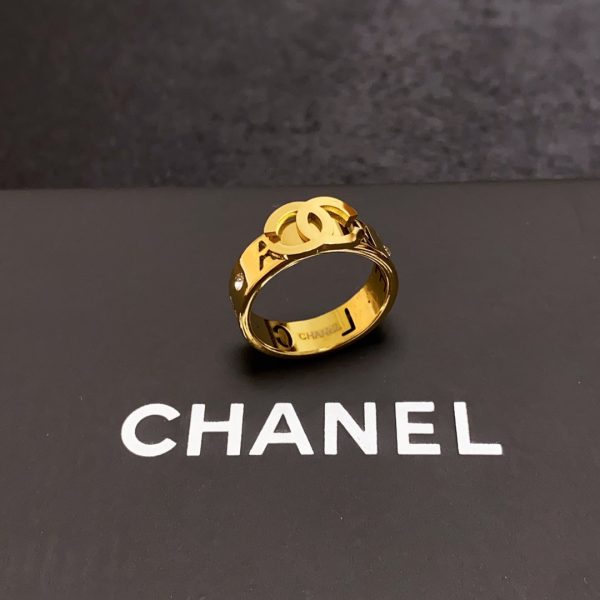 18K CC Yellow Gold Ring - 图片 8