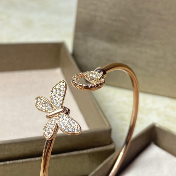18K Double G Flora Bangle Diamond Bracelet - 图片 6