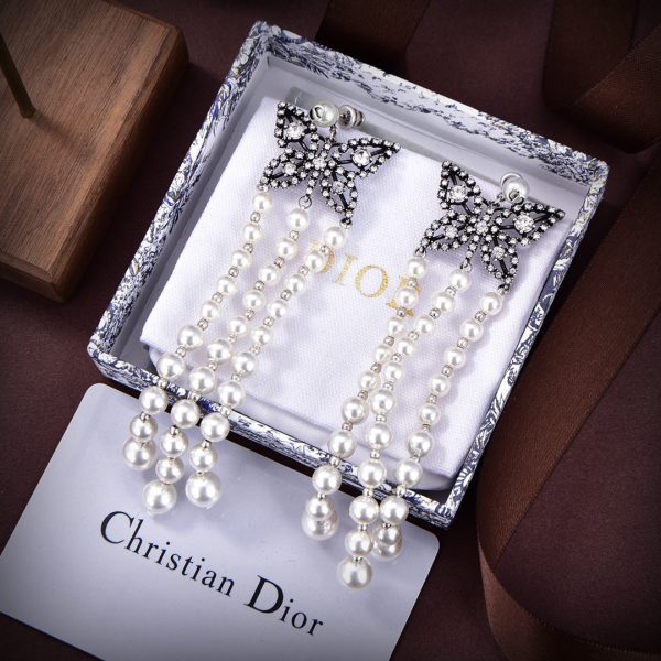 18K CD Papillon De Nuit Earrings - 图片 6