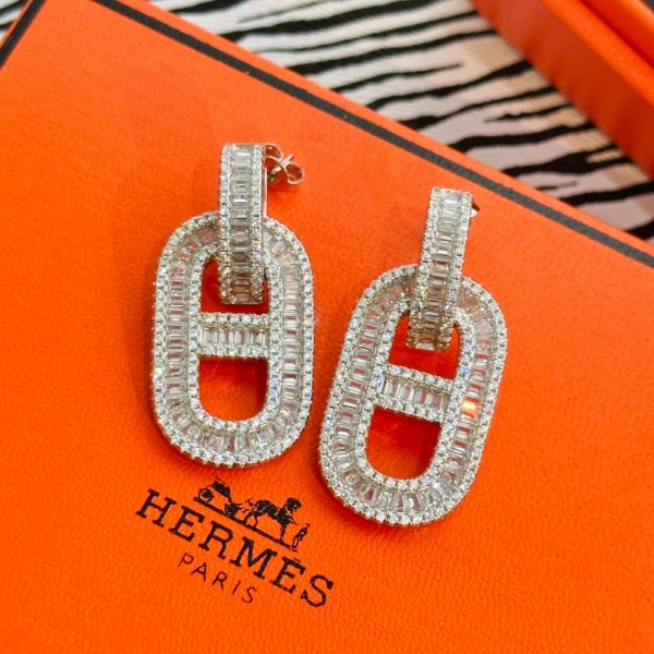 18K Diamonds H Earrings - 图片 7